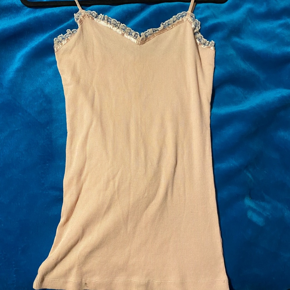 Pretty Pink Ribbed Tank Top - Picture 6 of 7